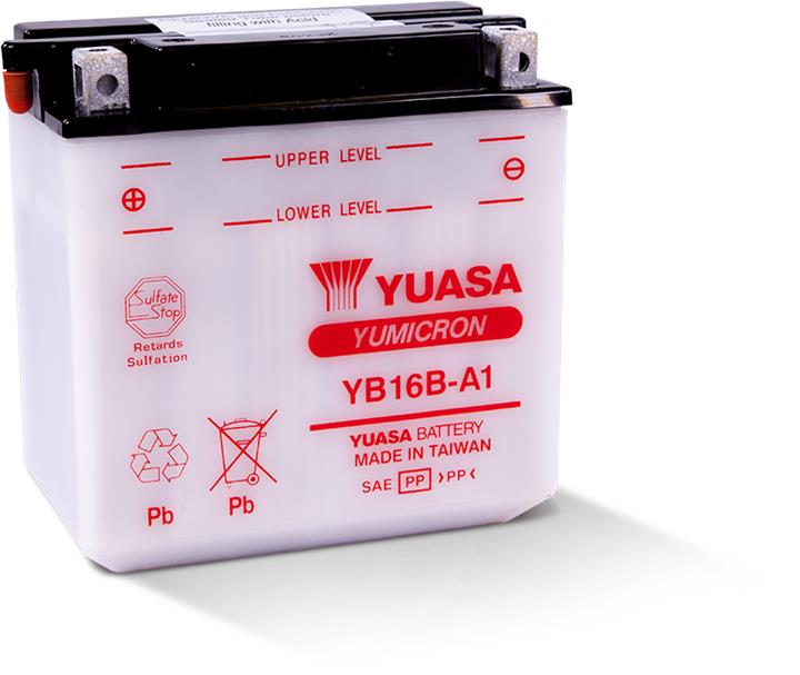 Yuasa YB16B-A1 Акумулятор Yuasa 12В 16Ач 175А(EN) L+ YB16BA1: Купити в Україні - Добра ціна на EXIST.UA!