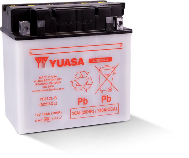 Yuasa YB16CL-B Акумулятор Yuasa 12В 19Ач 190А(EN) R+ YB16CLB: Купити в Україні - Добра ціна на EXIST.UA!