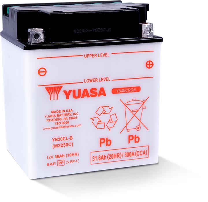 Yuasa YB30CL-B Батарея акумуляторна YB30CLB: Приваблива ціна - Купити в Україні на EXIST.UA!