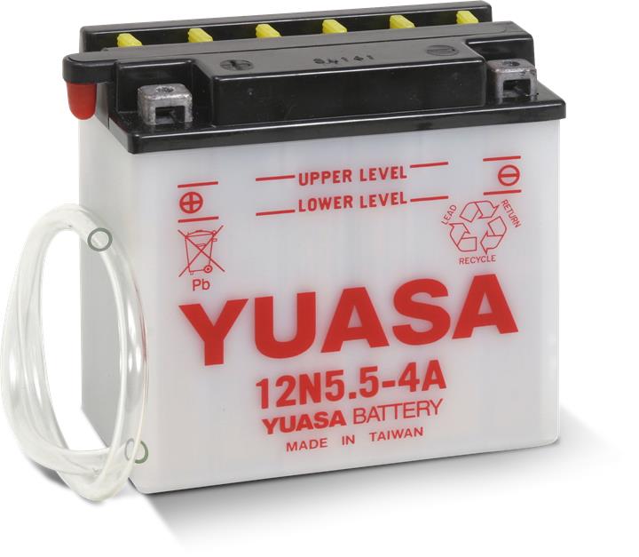 Yuasa 12N5.5-4A Акумулятор Yuasa 12В 5.5Ач 60A L+ 12N554A: Приваблива ціна - Купити в Україні на EXIST.UA!