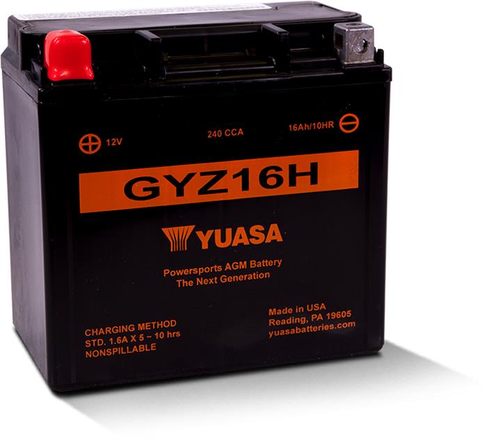 Yuasa GYZ16H Акумулятор Yuasa AGM 12В 16,8Ач 240A L+ GYZ16H: Купити в Україні - Добра ціна на EXIST.UA!