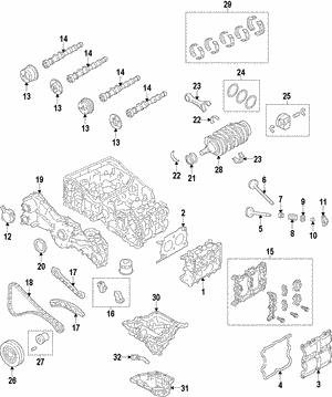 12108AB190 Subaru Вкладыши шатунные, комплект