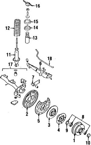 21141GA170 Subaru Кронштейн осушителя