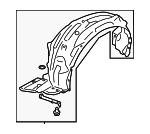 59110CA001 Subaru Подкрылок