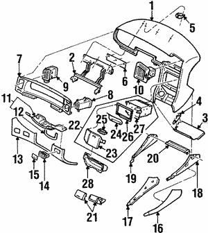 66067PA110 Subaru Кронштейн осушувача