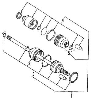 28393AG00C Subaru Шарнир равных угловых скоростей (ШРУС)