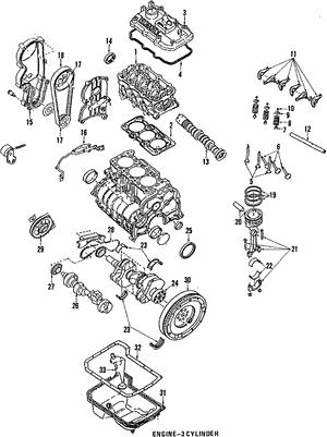 480035800 Subaru Кольца поршневые, комплект