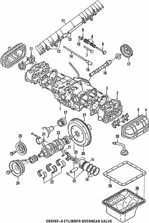 382917900 Subaru Вкладыши шатунные