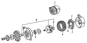 Щетки генератора Subaru 23754AA010