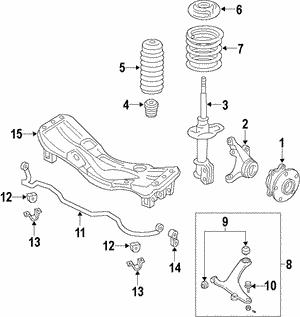 Subaru Скоба втулки стабілізатора переднього – ціна 147 UAH