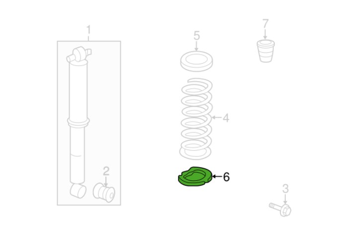 Honda 52748-S0X-A00 Підкладка пружини підвіски 52748S0XA00: Купити в Україні - Добра ціна на EXIST.UA!