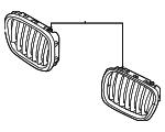 Решетка радиатора BMW 51 13 7 185 224
