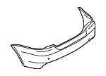 51127892599 BMW Облицовка заднего бампера,загрунтован.