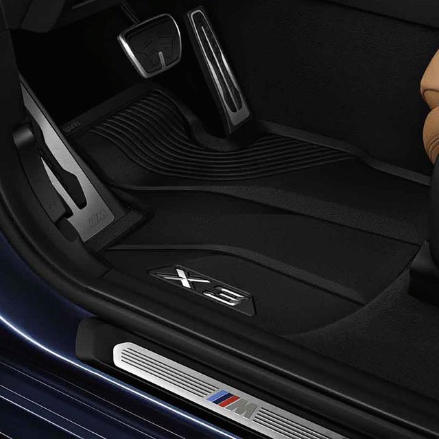 BMW Килимки салону, передні BMW X3 (G01) 2017, чорні, 2 шт. – ціна 4540 UAH