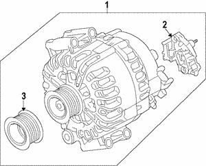 Генератор автомобильный BMW X6 (БМВ Х6): 12317804266 BMW Генератор