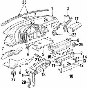 51458165622 BMW Облицовка панели приборов