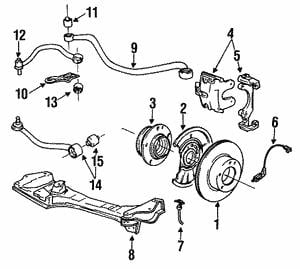 34321159891 BMW Тормозной шланг