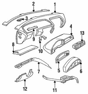 62111383326 BMW Панель приборов (Торпедо)