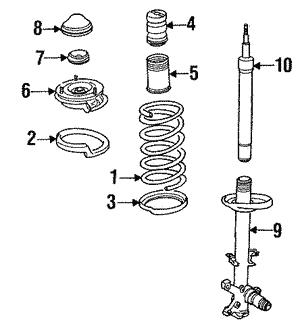 31331133337 BMW Пружина подвески передняя