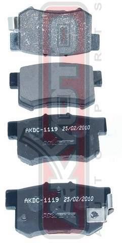 Asva AKDC-1119 Гальмівні колодки, комплект AKDC1119: Купити в Україні - Добра ціна на EXIST.UA!