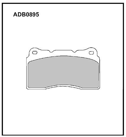 ADB0895 Allied Nippon Колодки гальмівні, комплект