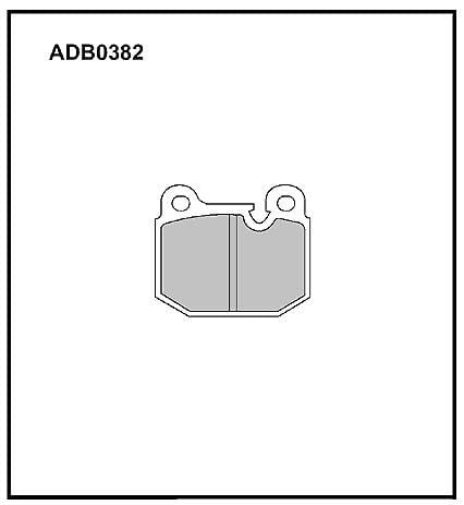 ADB0382 Allied Nippon Гальмівні колодки, комплект