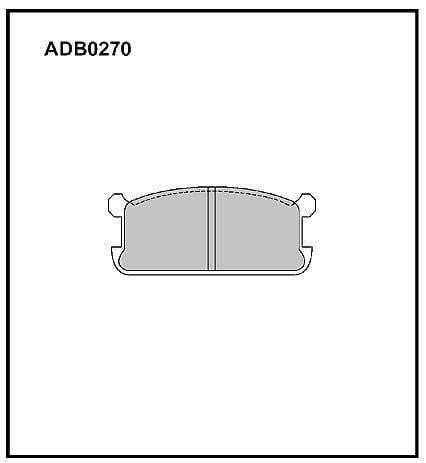 ADB0270 Allied Nippon Гальмівні колодки, комплект