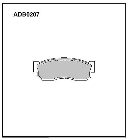 Allied Nippon ADB 0207 Гальмівні колодки, комплект ADB0207: Приваблива ціна - Купити в Україні на EXIST.UA! ADB0207 Allied Nippon Гальмівні колодки, комплект