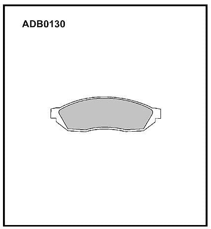 ADB0130 Allied Nippon Тормозные колодки дисковые, комплект