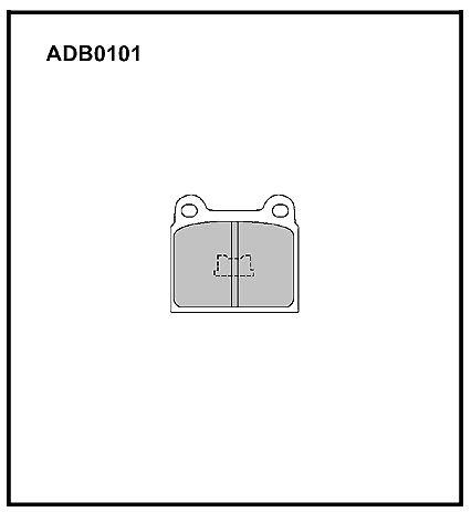 Allied Nippon ADB 0101 Гальмівні колодки, комплект ADB0101: Приваблива ціна - Купити в Україні на EXIST.UA! ADB0101 Allied Nippon Гальмівні колодки, комплект