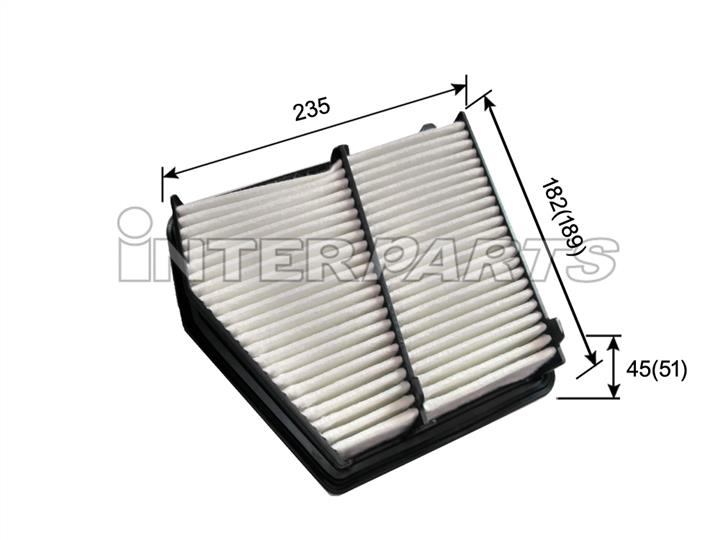 IPA4016 Interparts filter Воздушный фильтр