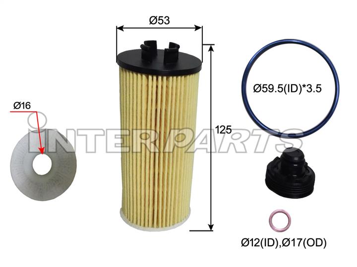 Interparts filter IPEO-883 Фільтр масляний IPEO883: Купити в Україні - Добра ціна на EXIST.UA!