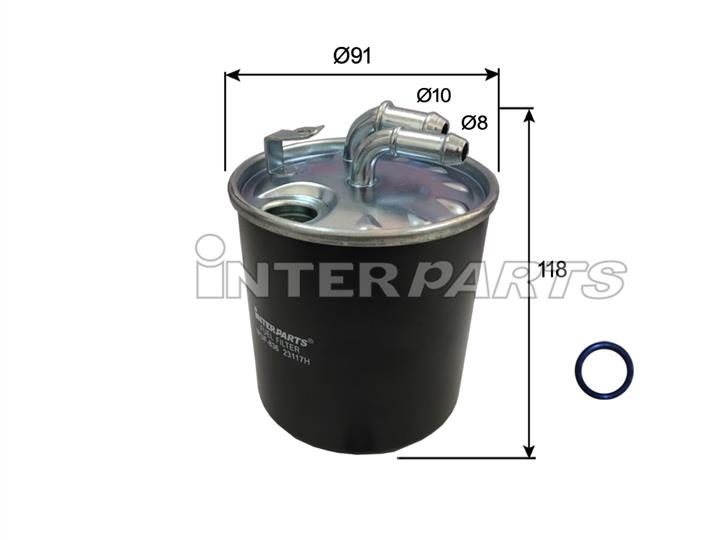 Interparts filter IPUF-836 Фільтр палива IPUF836: Купити в Україні - Добра ціна на EXIST.UA!