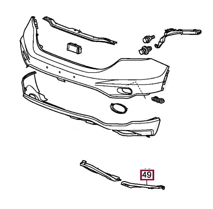 71185SWWG00 Honda Кронштейн бампера