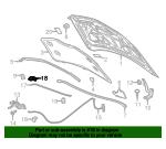 13238221 General Motors Шкворень, стойка-фиксатор капота