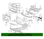 13264599 General Motors Кронштейн панели бампера