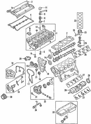93744925 General Motors Вкладыши коренные, комплект
