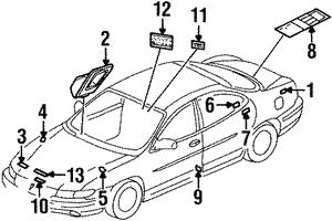 24507065 General Motors Наклейка