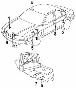 24507057 General Motors Наклейка