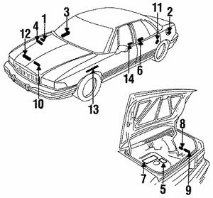 24506602 General Motors Наклейка