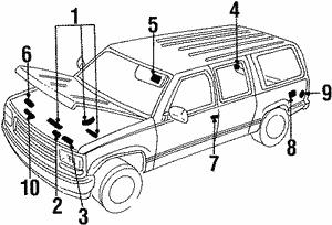 12561069 General Motors Наклейка