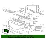 23468245 General Motors Кронштейн осушителя