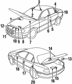 15150239 General Motors Наклейка