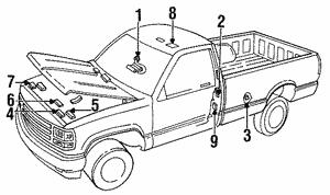 15743131 General Motors Наклейка
