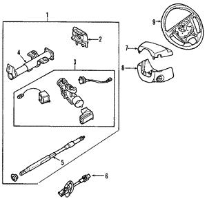 96984319 General Motors Кожух рулевой колонки