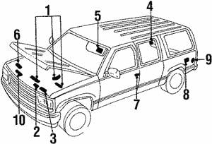 12557173 General Motors Наклейка
