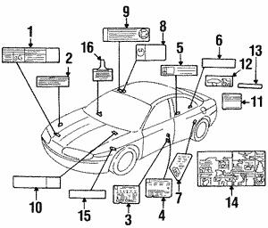 12565732 General Motors Наклейка