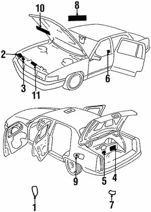25641559 General Motors Наклейка