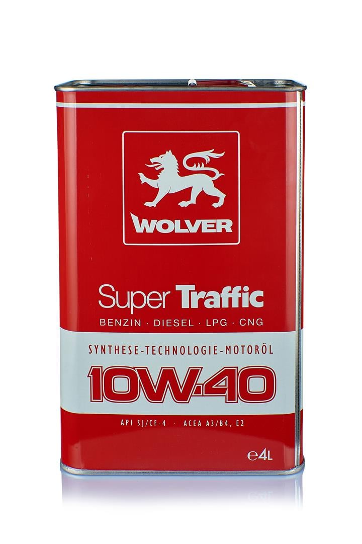 Wolver 4260360942525 Моторна олива Wolver Super Traffic 10W-40, 4 л 4260360942525: Приваблива ціна - Купити в Україні на EXIST.UA!