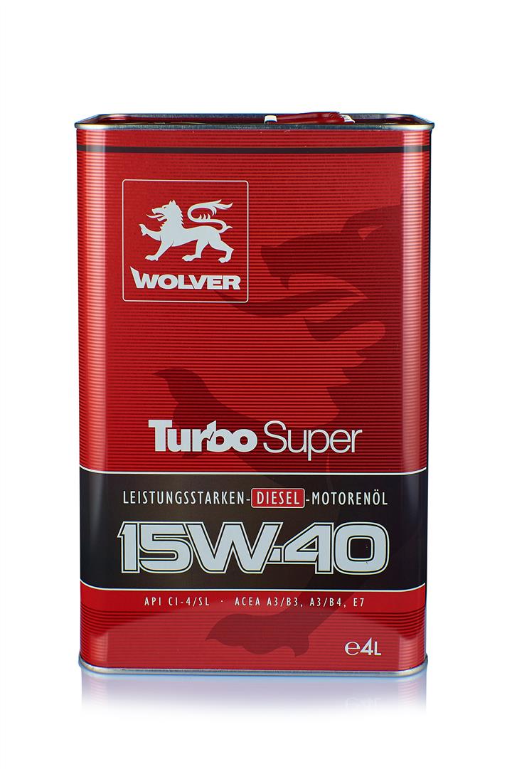 Wolver 4260360941238 Моторна олива Wolver Turbo Super 15W-40, 4 л 4260360941238: Купити в Україні - Добра ціна на EXIST.UA!